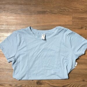 Light Blue Short Sleeve Workout Top size M